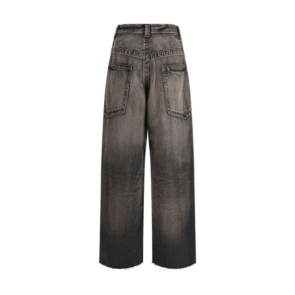 Black Cotton Jeans Denim - TIZZIL