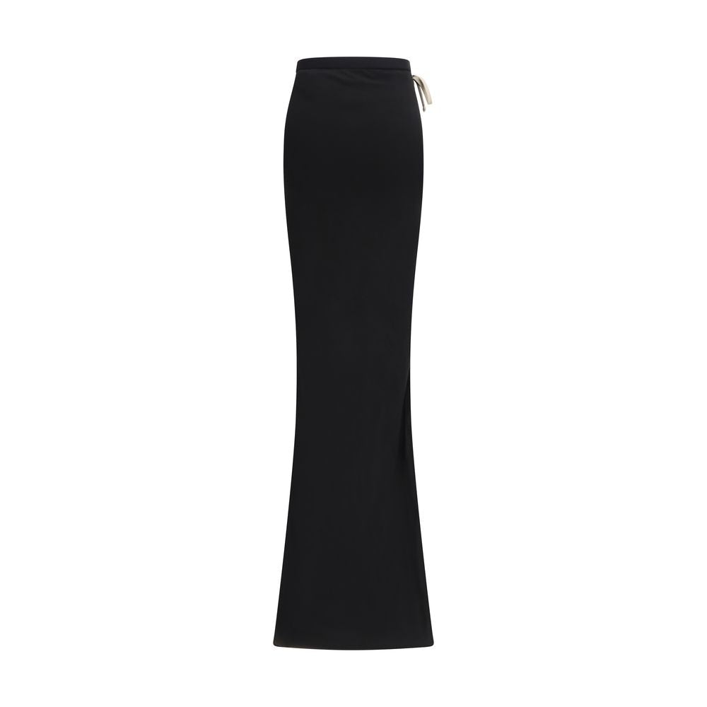 Black Cotton Long Skirt - TIZZIL