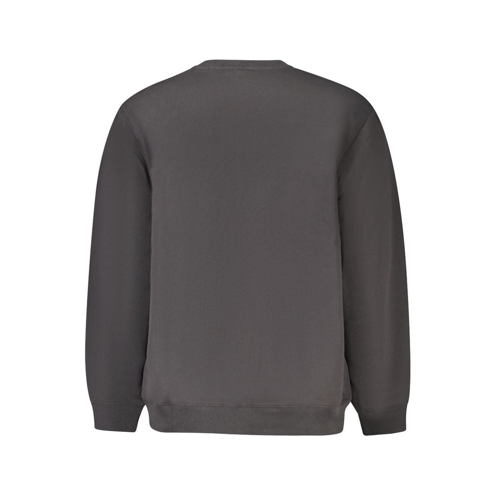 Black Cotton Men's Sweatshirt - TIZZIL