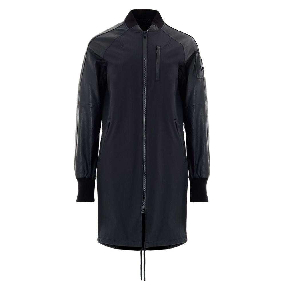 Black Cotton Parka - TIZZIL