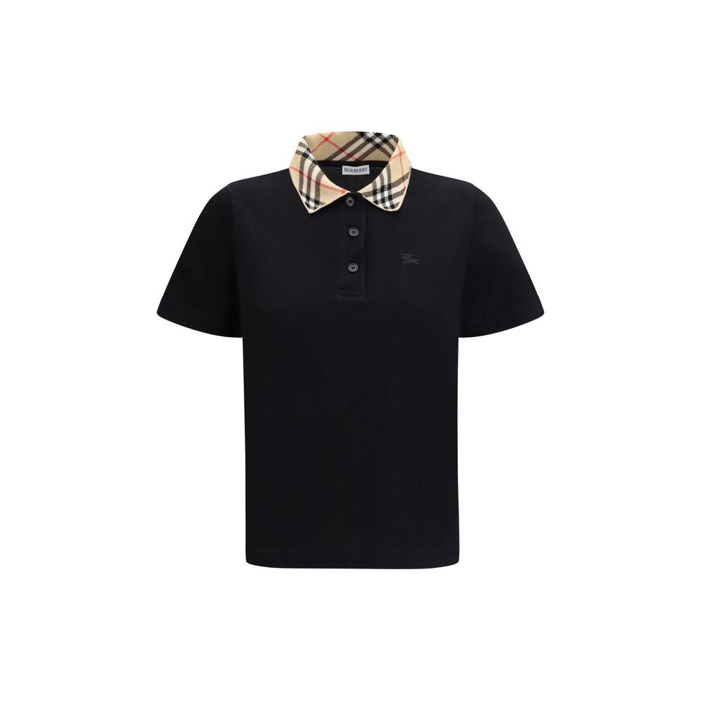 Black Cotton Polo Shirt - TIZZIL
