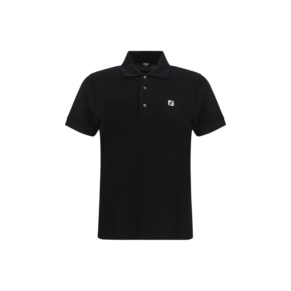 Black Cotton Polo Shirt - TIZZIL