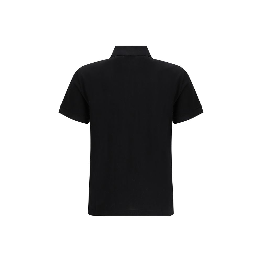 Black Cotton Polo Shirt - TIZZIL
