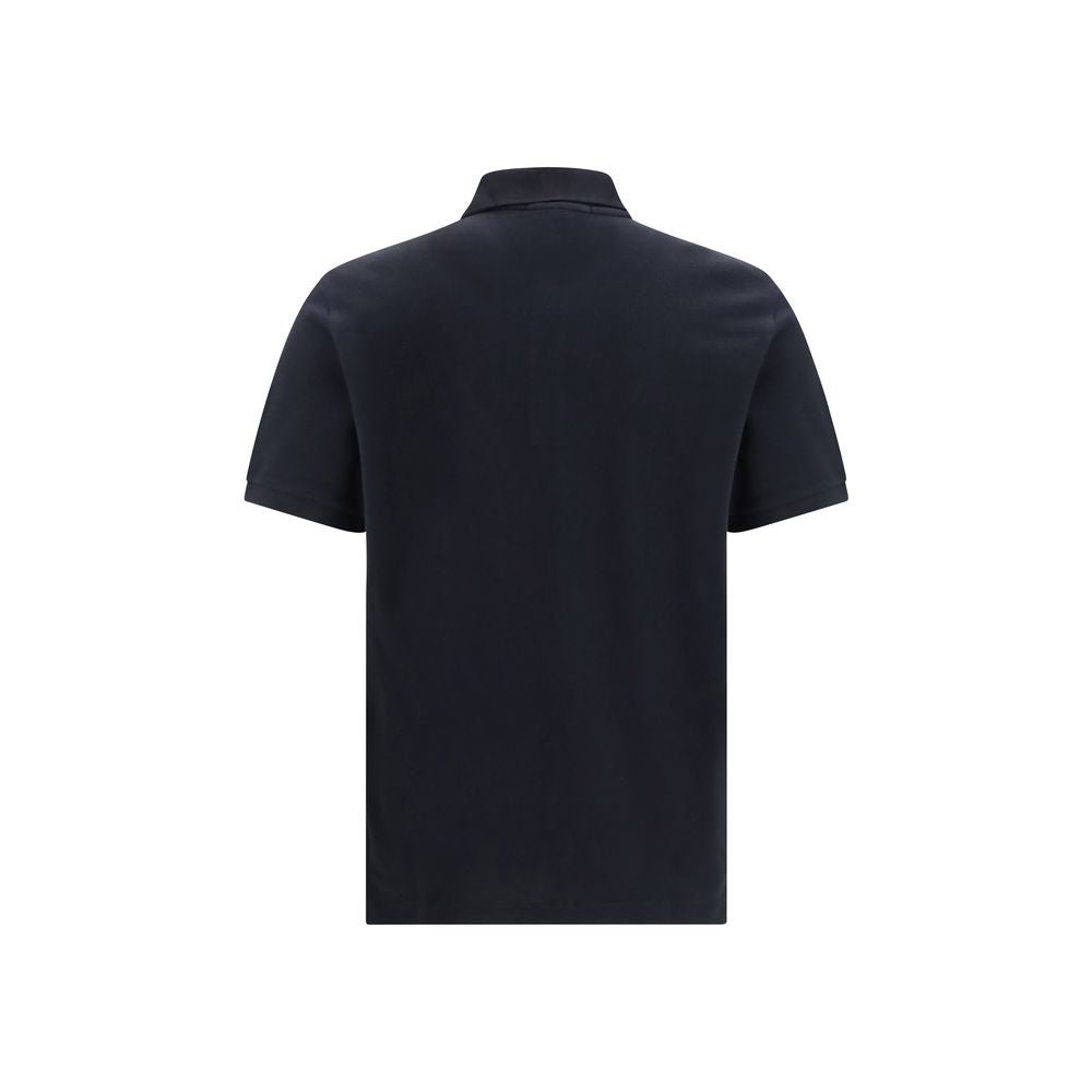 Black Cotton Polo Shirt - TIZZIL