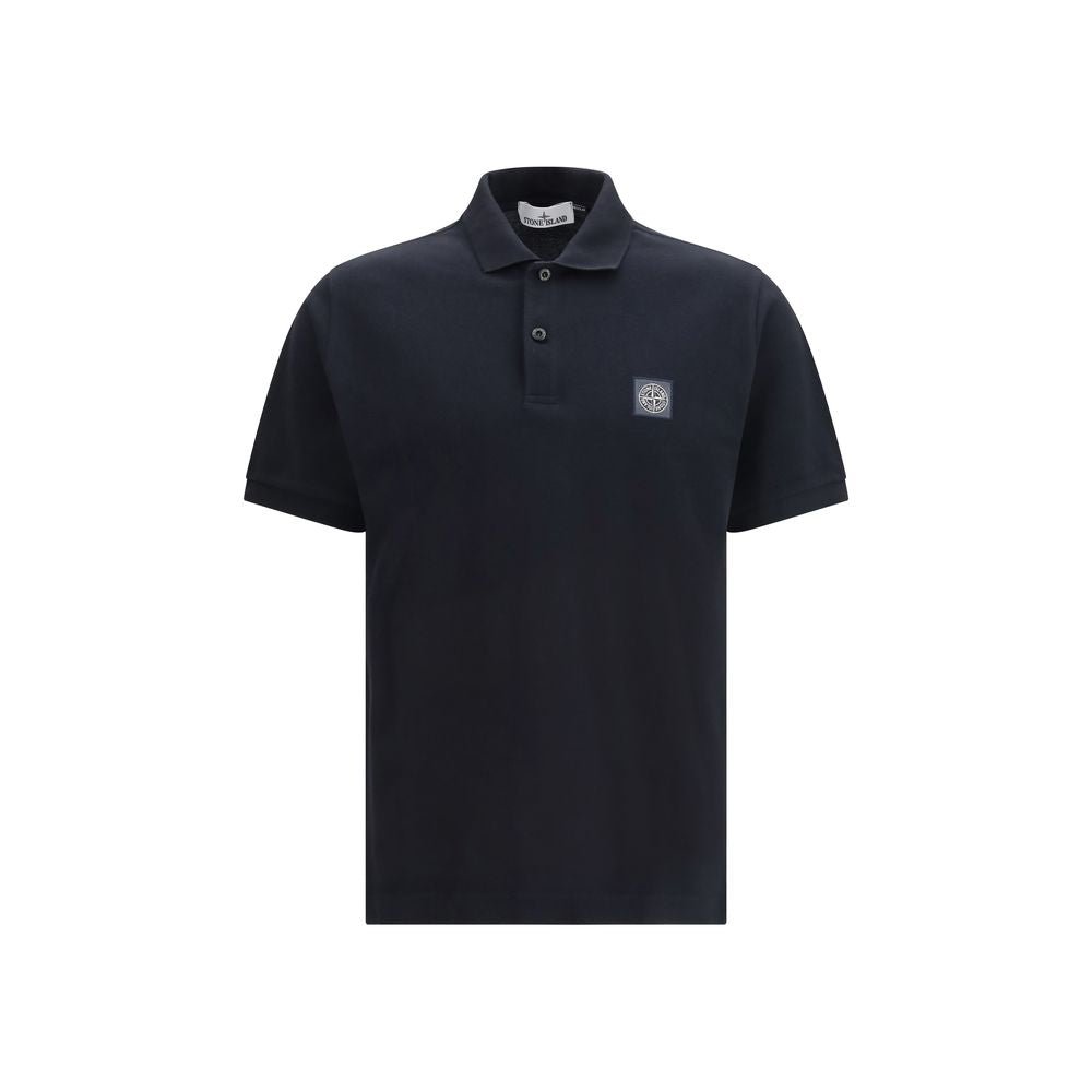 Black Cotton Polo Shirt - TIZZIL