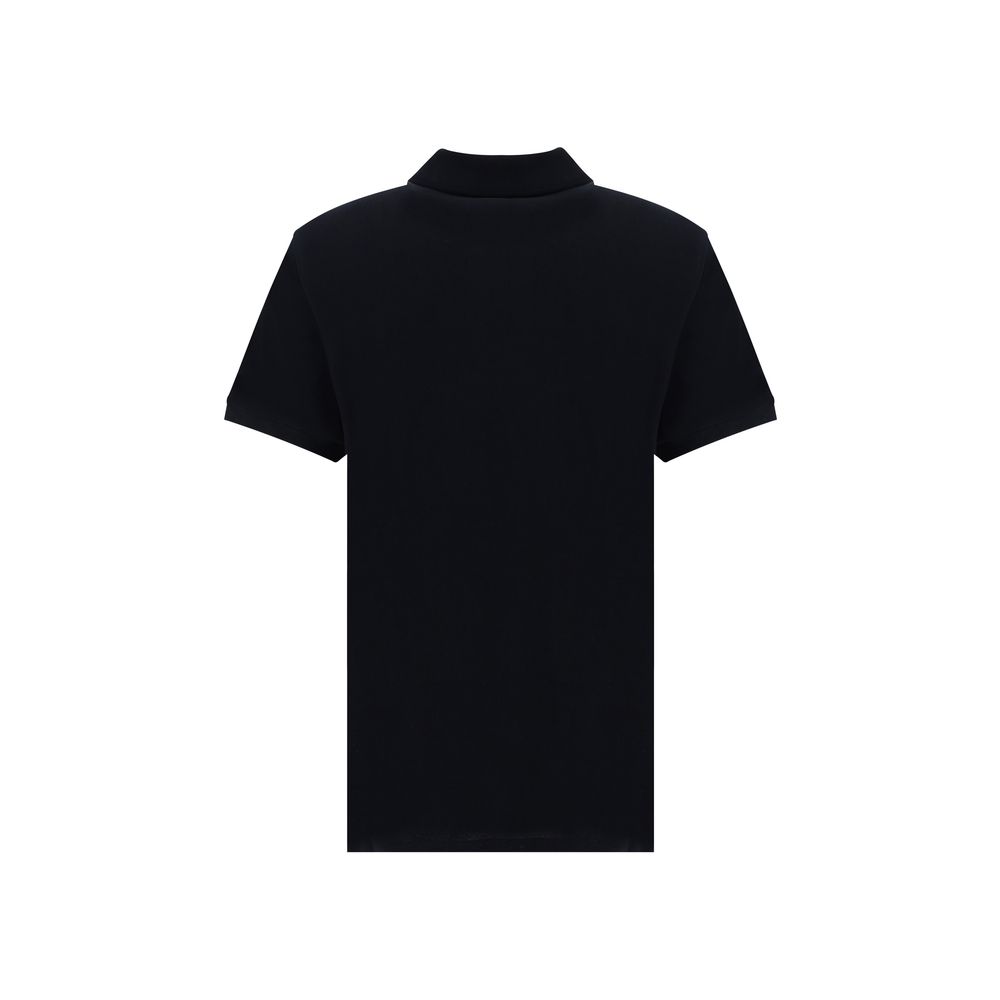Black Cotton Polo Shirt - TIZZIL