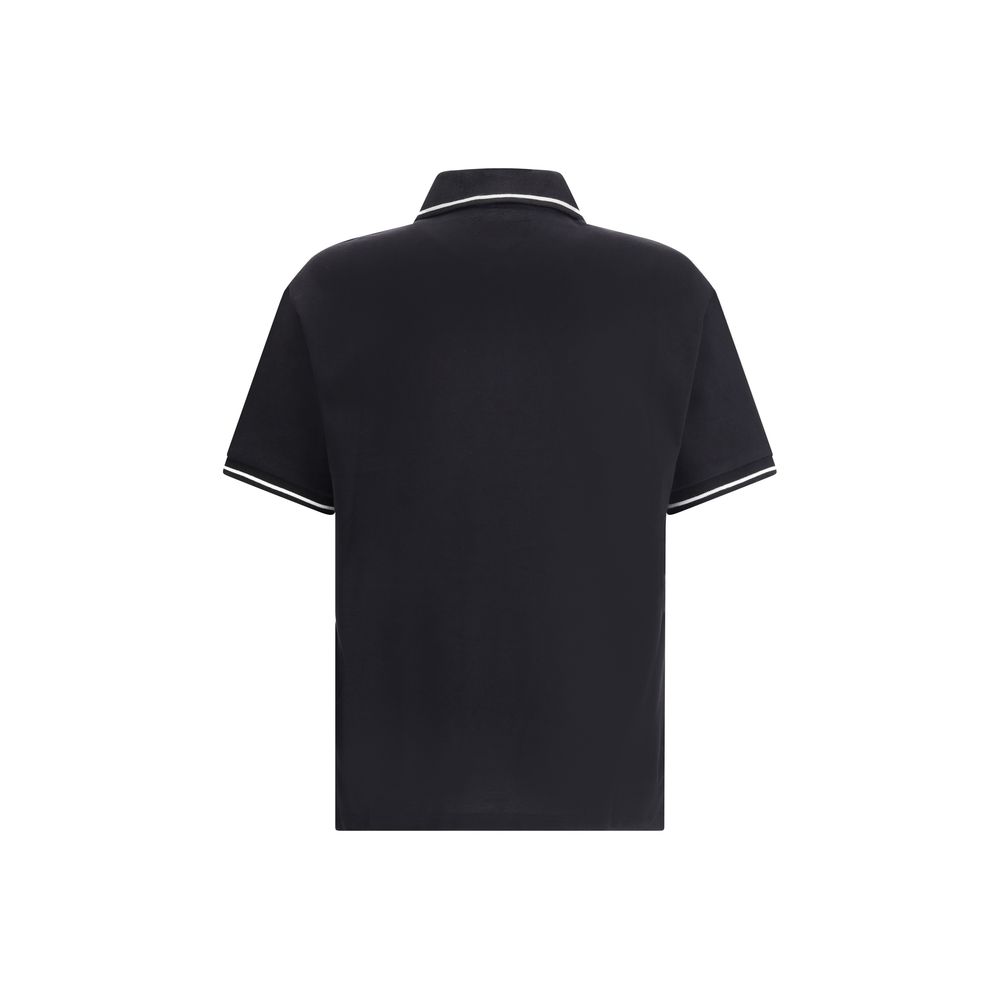 Black Cotton Polo T-Shirt - TIZZIL