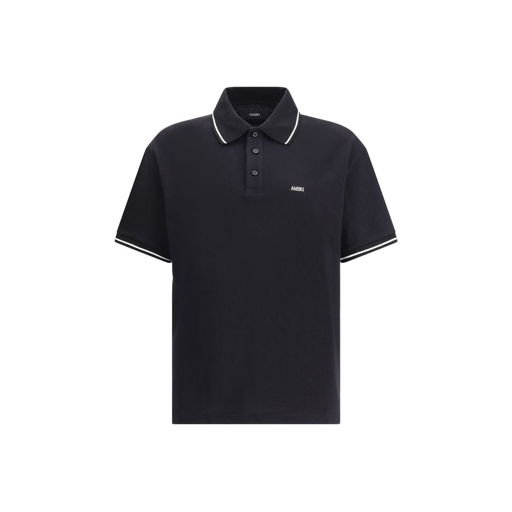 Black Cotton Polo T-Shirt - TIZZIL