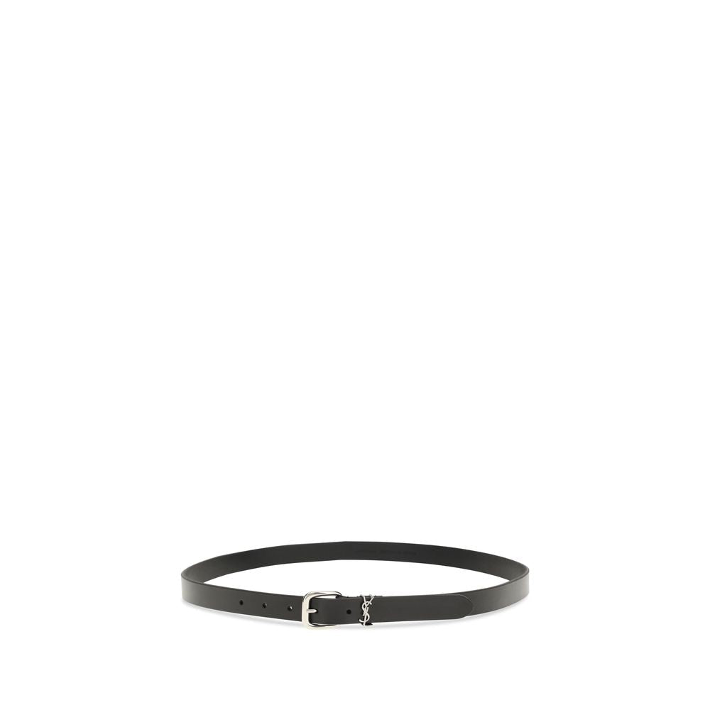 Black Cotton Regular Belt - TIZZIL
