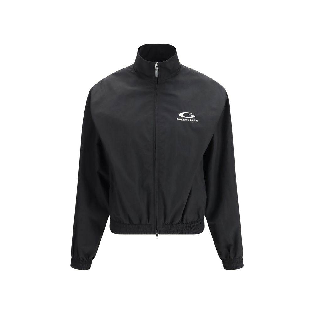 Black Cotton Shell Jacket - TIZZIL