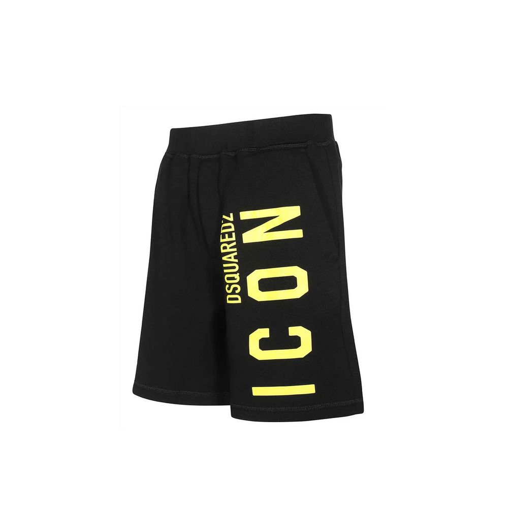 Black Cotton Shorts - TIZZIL