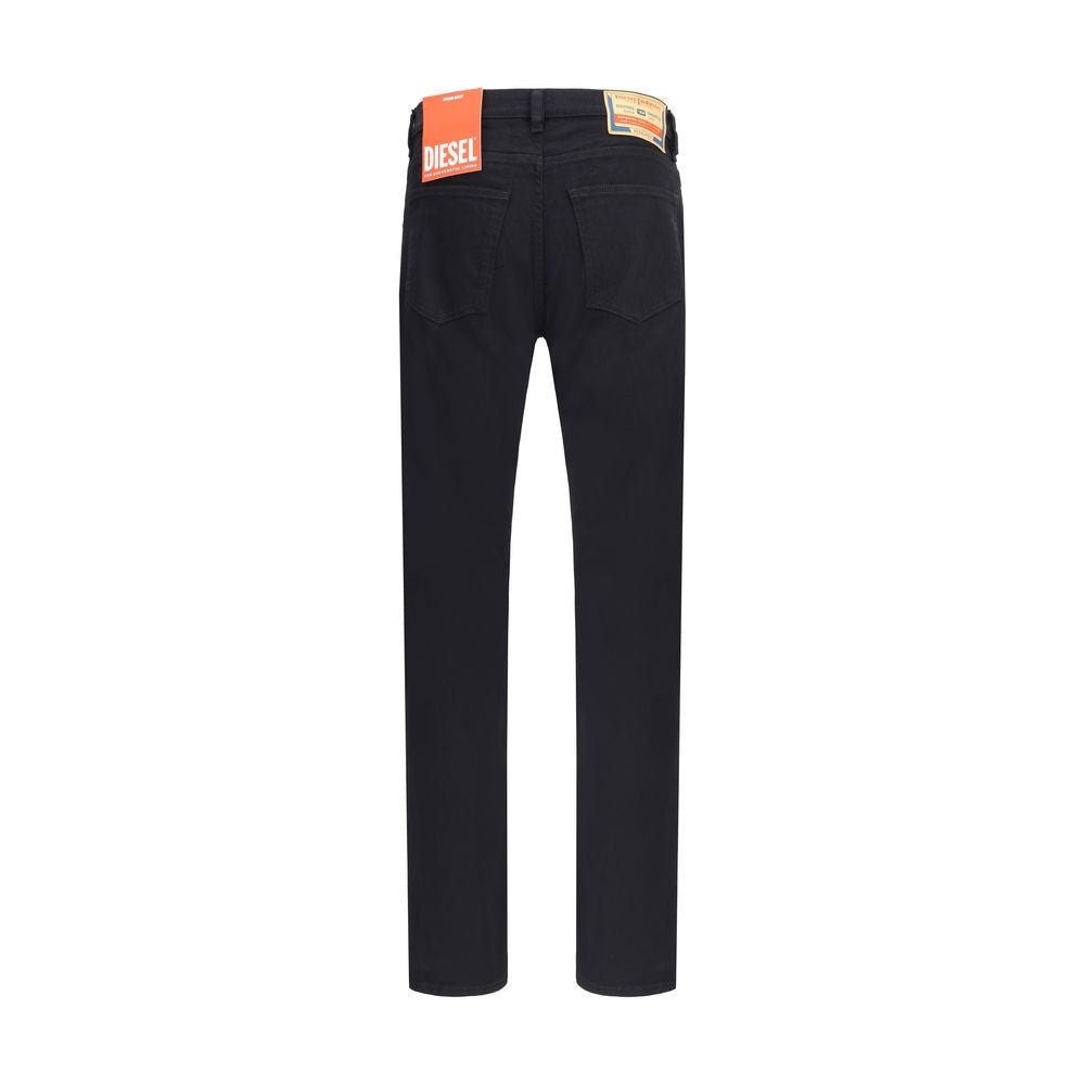 Black Cotton Slim Fit Jeans - TIZZIL