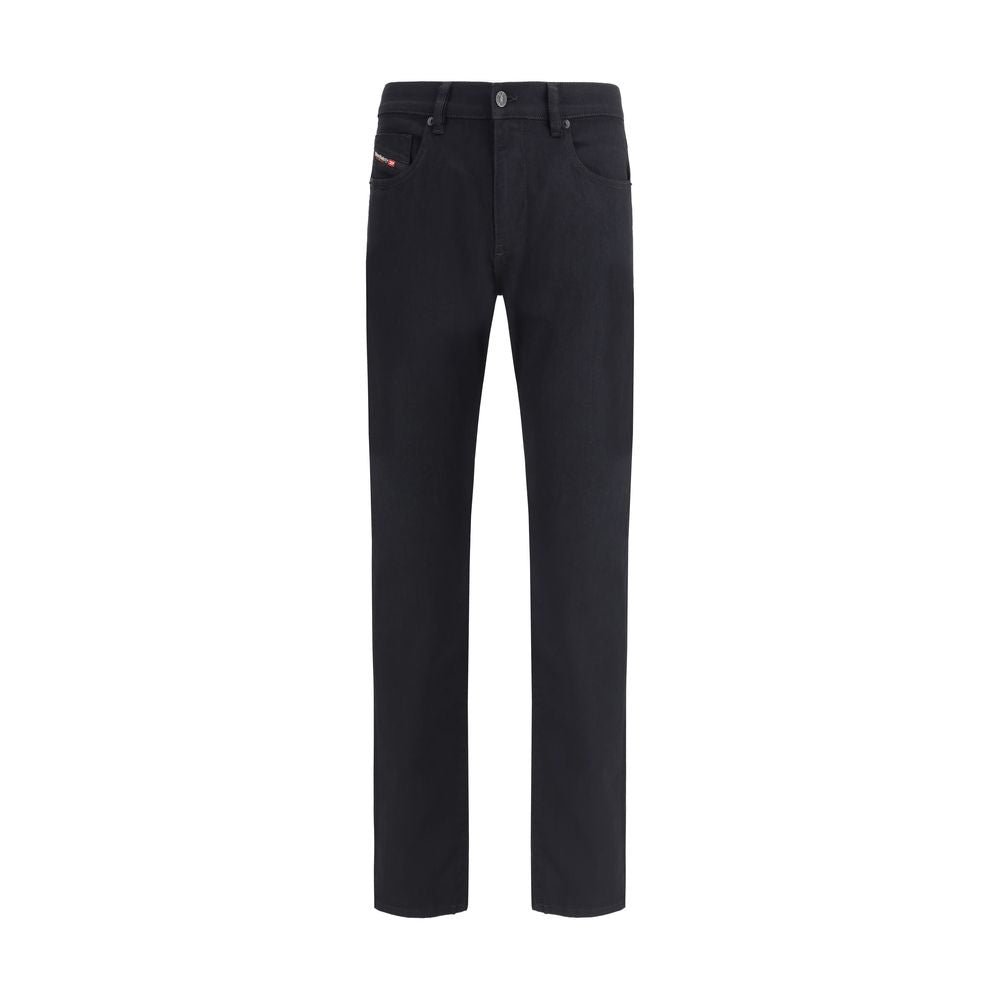 Black Cotton Slim Fit Jeans - TIZZIL