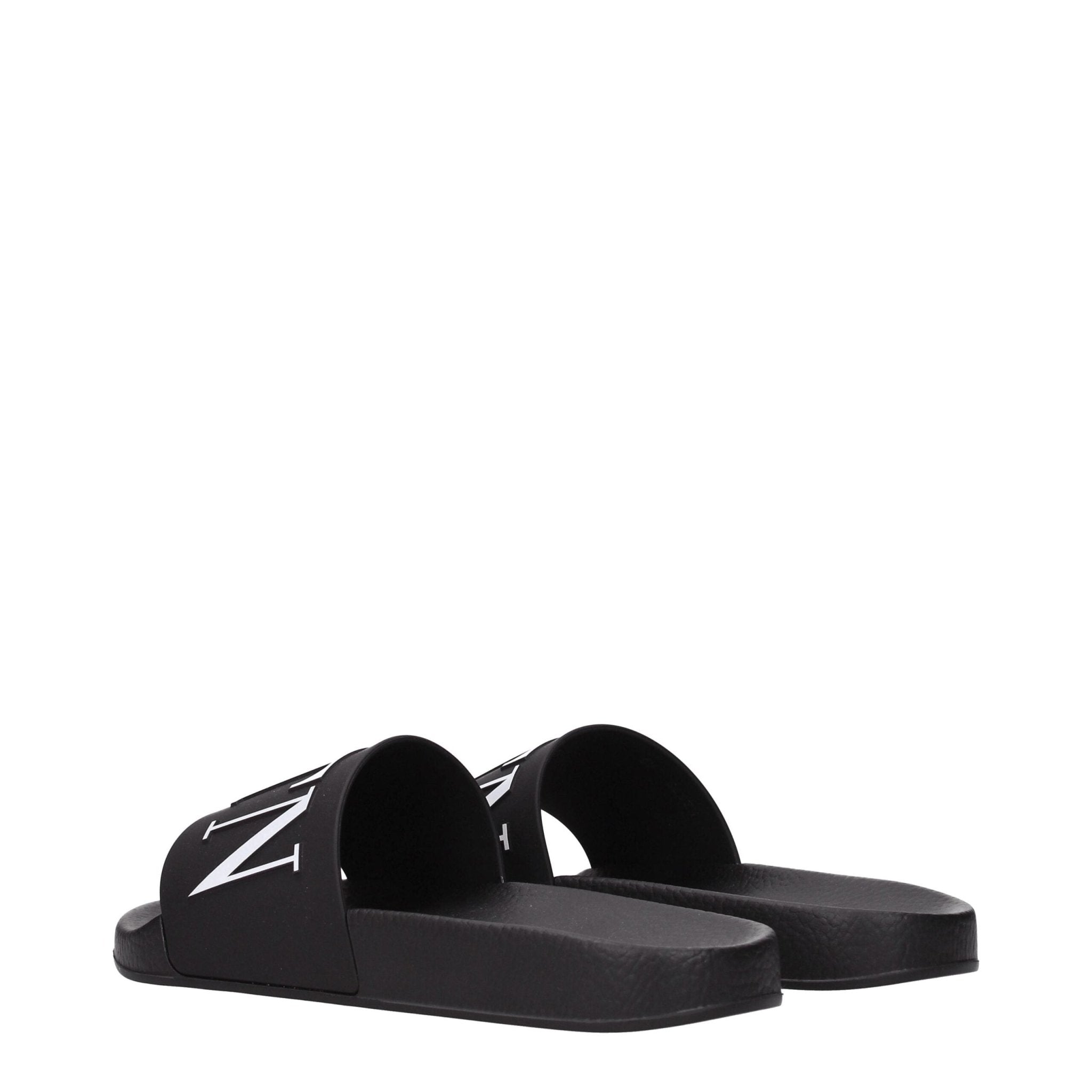 Black Cotton Slippers - TIZZIL