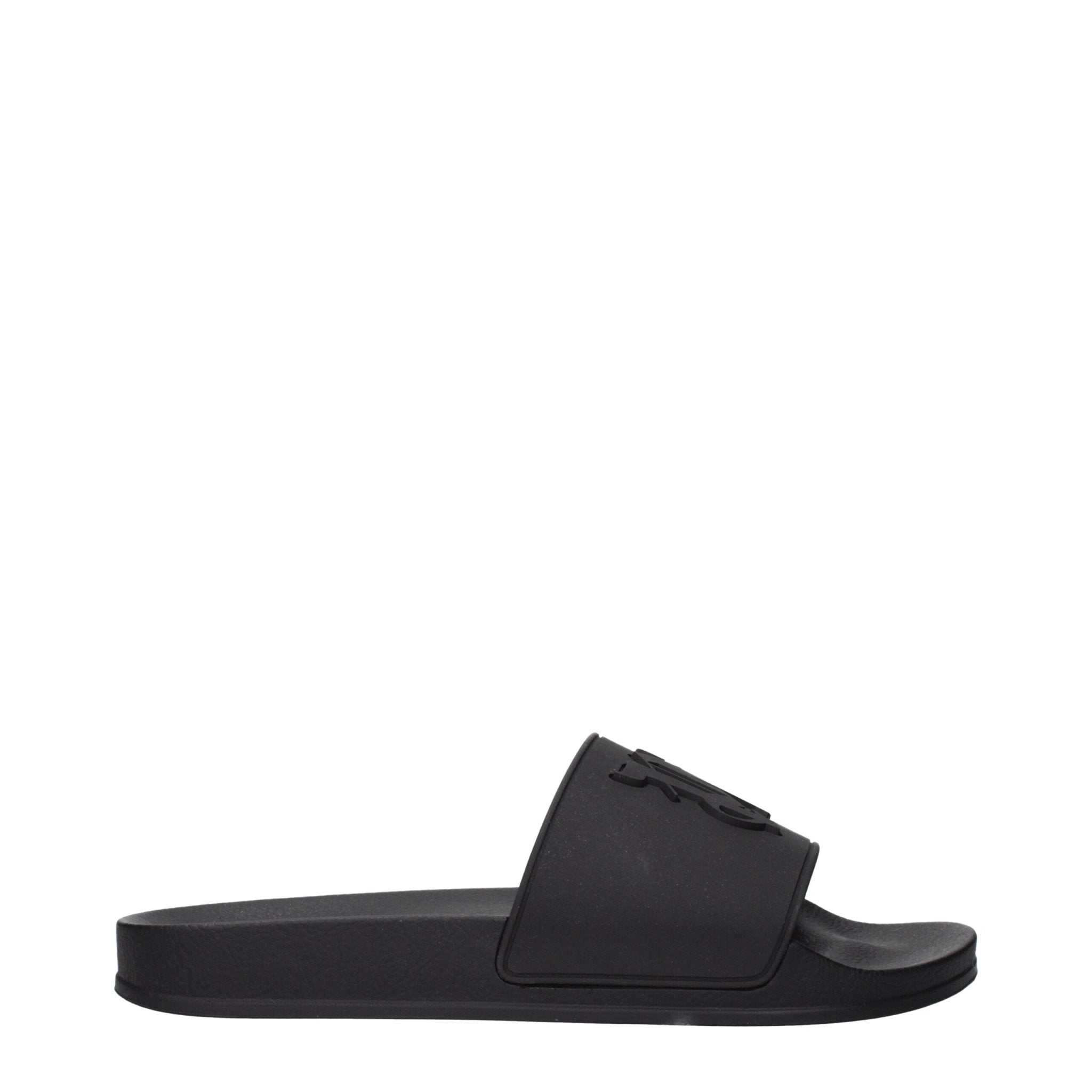 Black Cotton Slippers - TIZZIL