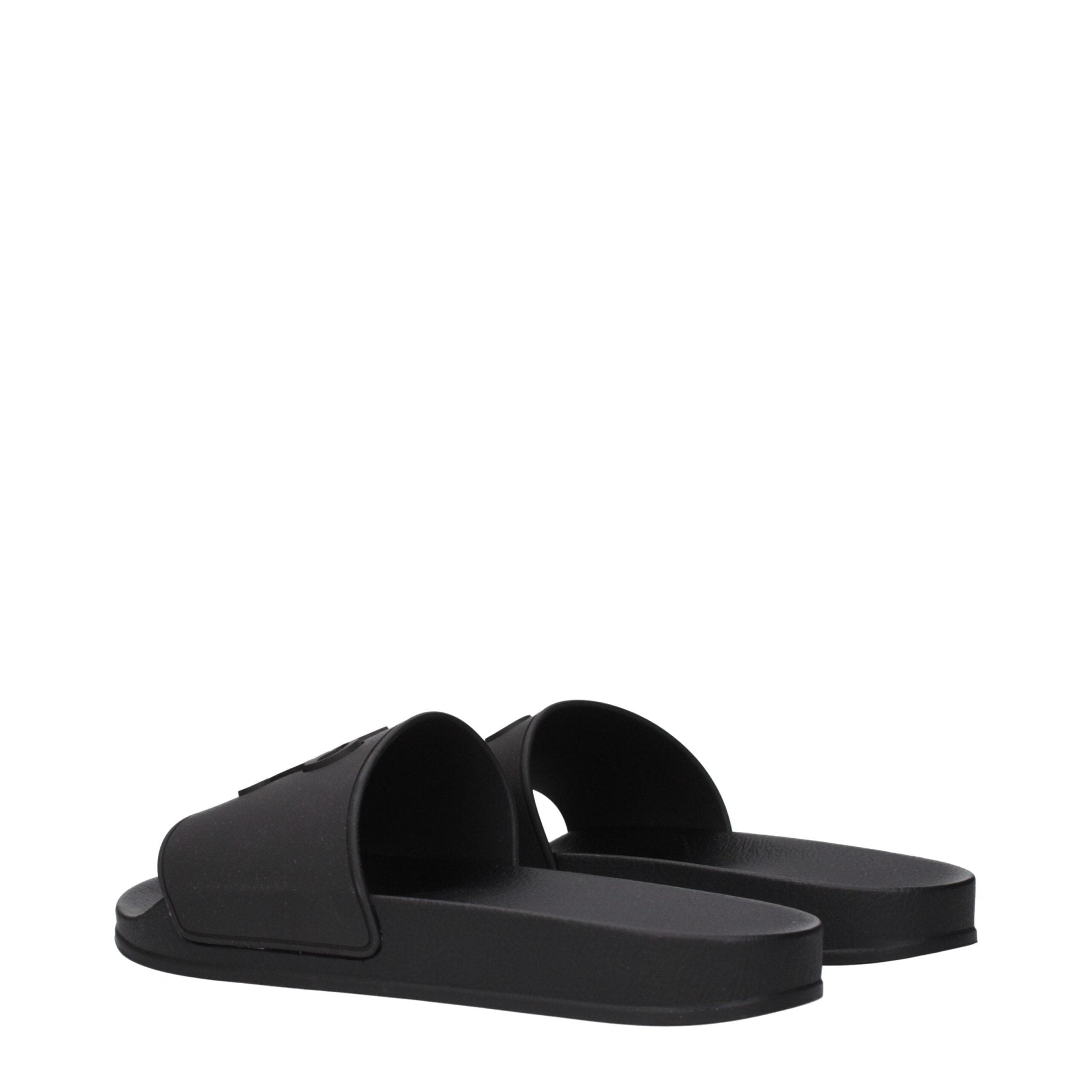 Black Cotton Slippers - TIZZIL