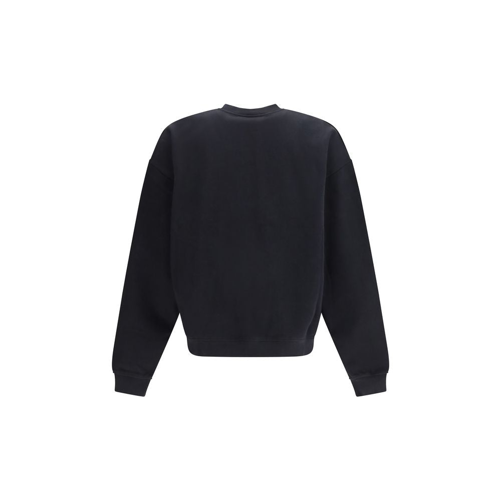 Black Cotton Sweatshirt - TIZZIL