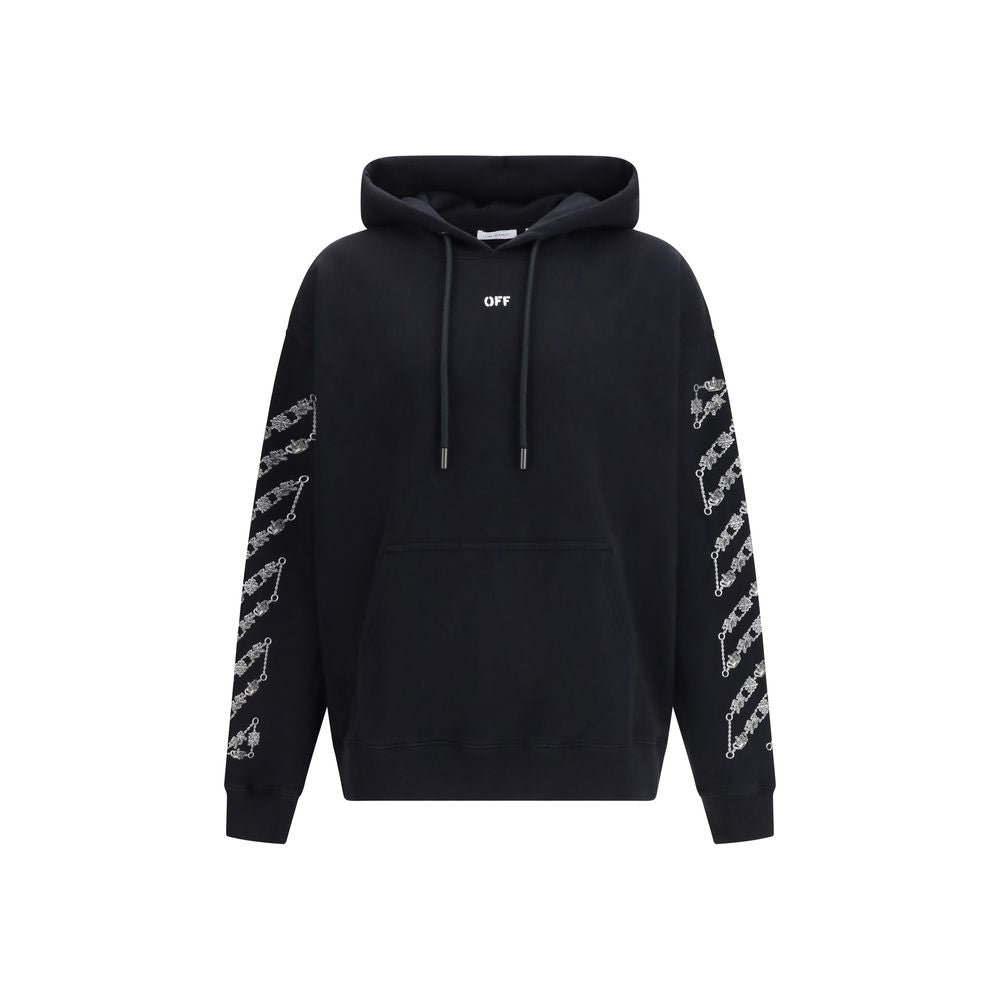Black Cotton Sweatshirt - TIZZIL