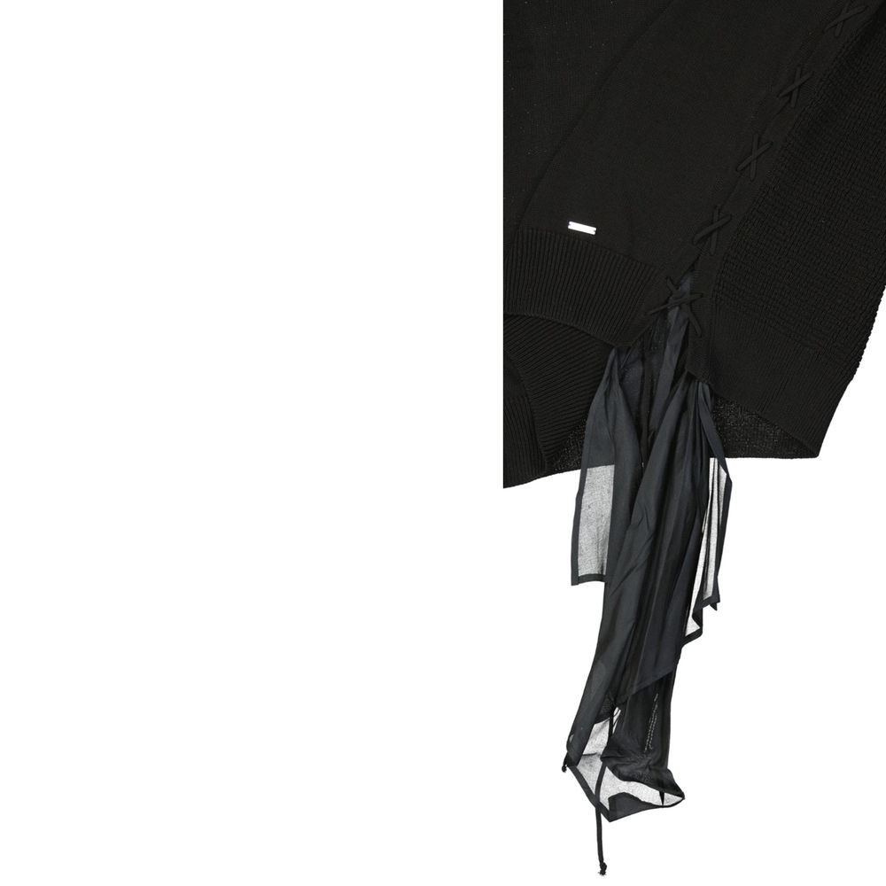 Black Cotton Sweatshirt - TIZZIL