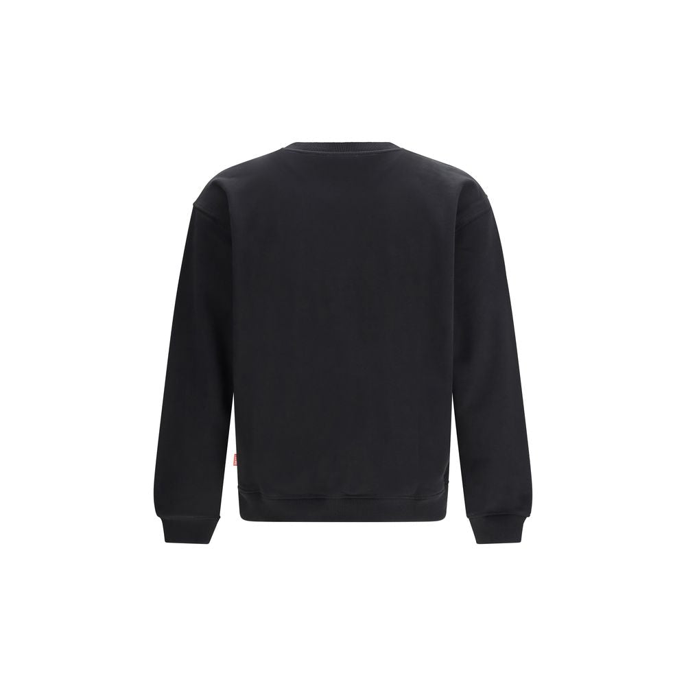 Black Cotton Sweatshirt - TIZZIL
