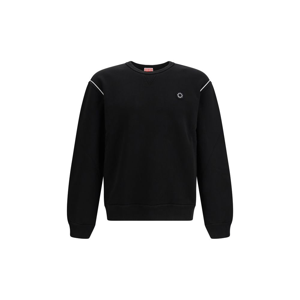 Black Cotton Sweatshirt - TIZZIL