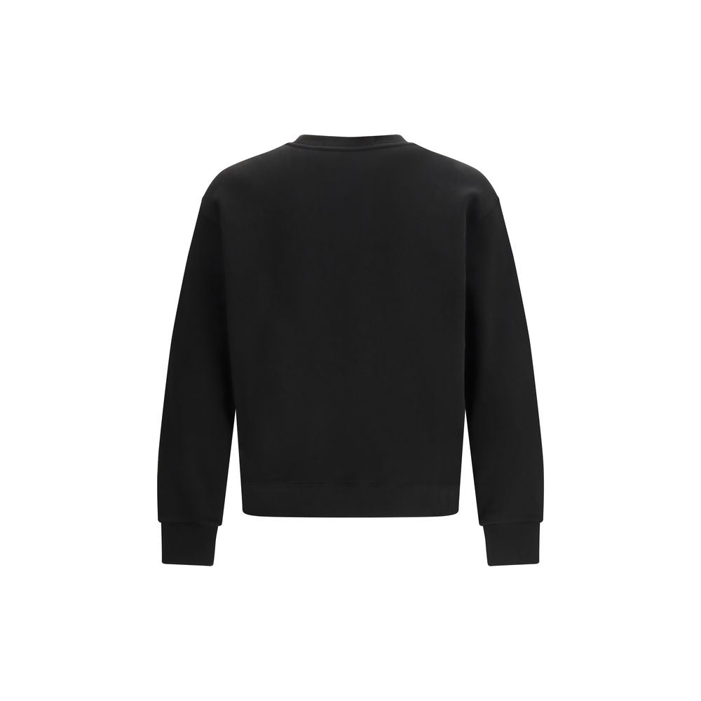 Black Cotton Sweatshirt - TIZZIL