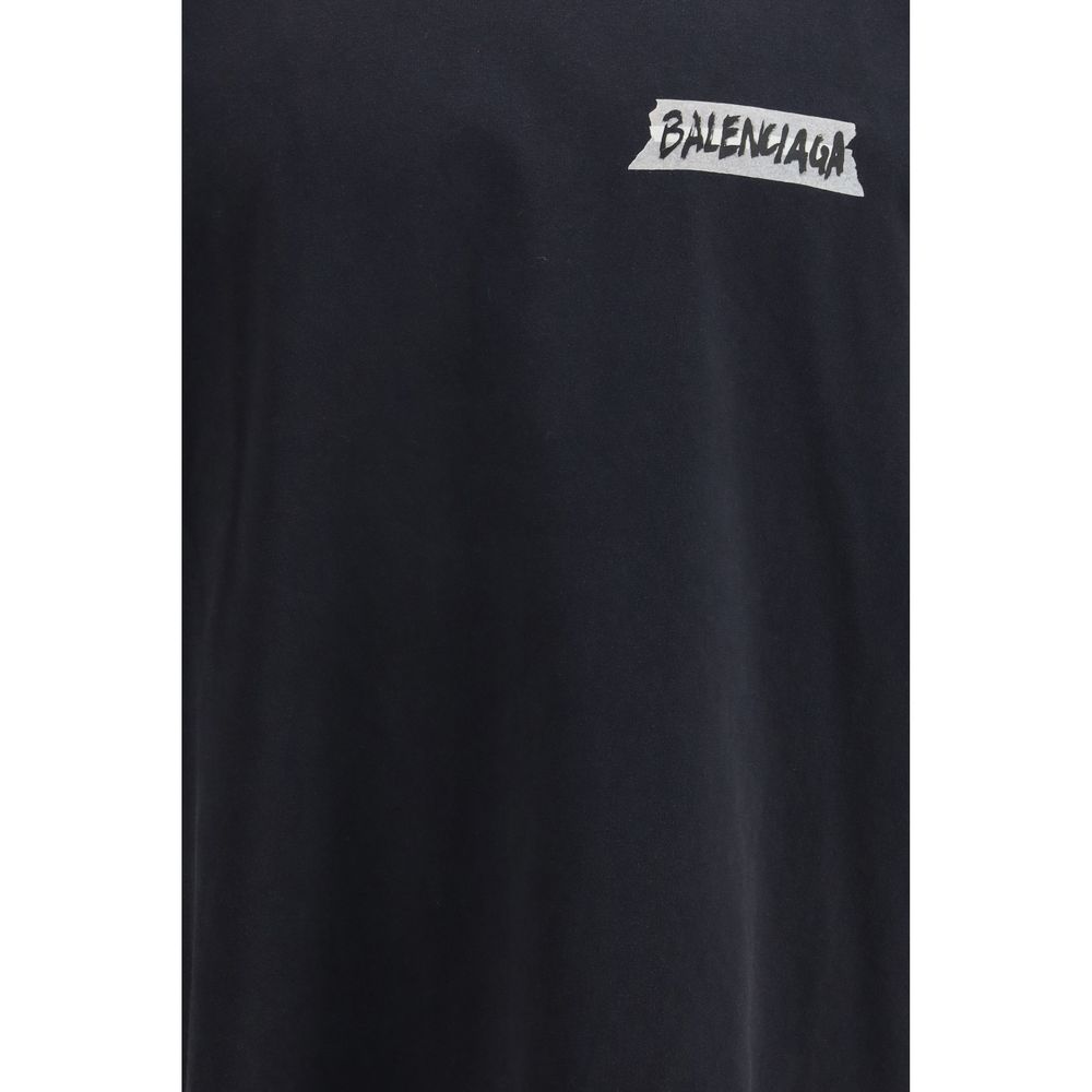 Black Cotton T-Shirt - TIZZIL