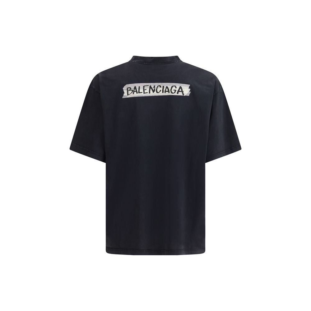 Black Cotton T-Shirt - TIZZIL