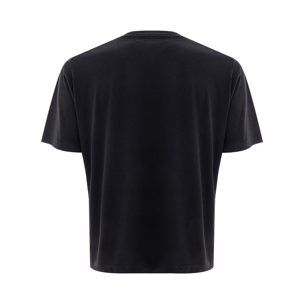 Black Cotton T-Shirt - TIZZIL