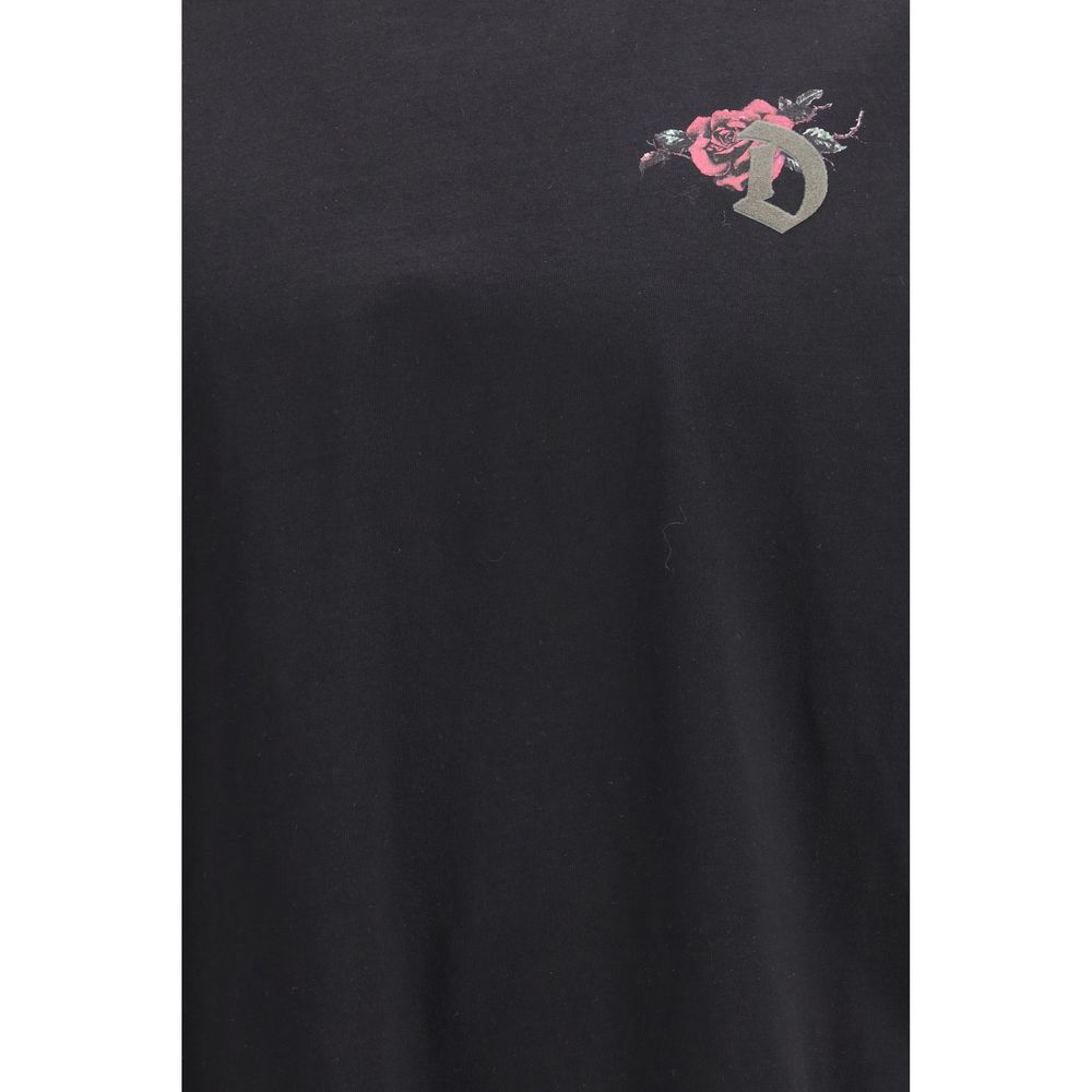 Black Cotton T-Shirt - TIZZIL
