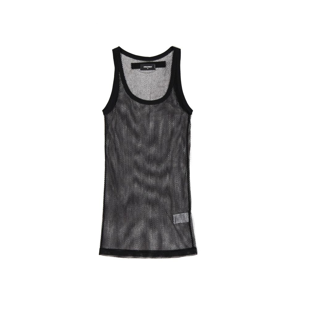 Black Cotton Tank Tops - TIZZIL