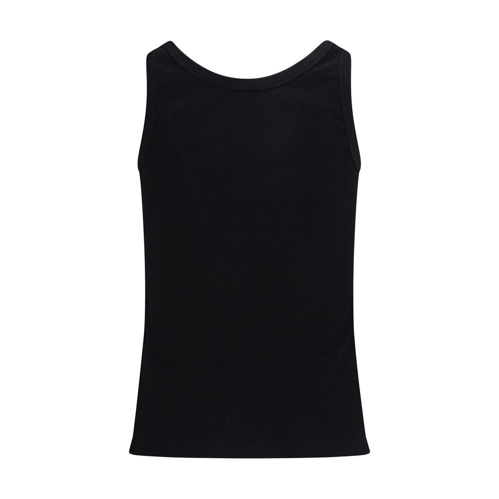 Black Cotton Tank Tops - TIZZIL
