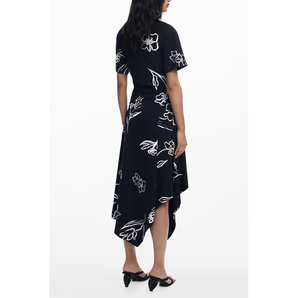 Black Cotton Women Dress - TIZZIL
