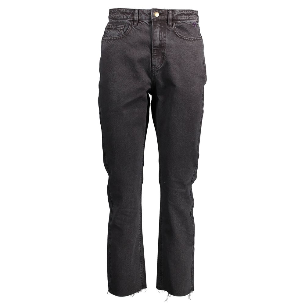 Black Cotton Women Jeans - TIZZIL