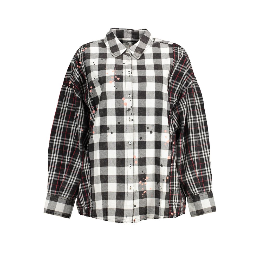 Black Cotton Women Shirt - TIZZIL