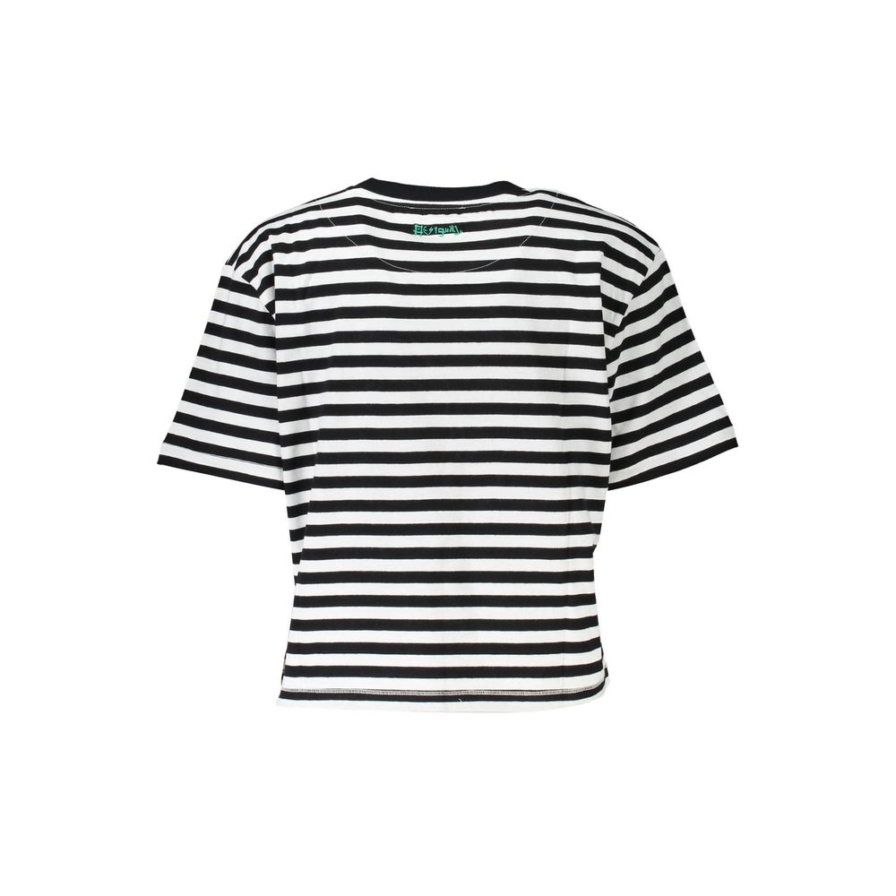 Black Cotton Women's T-Shirt - TIZZIL