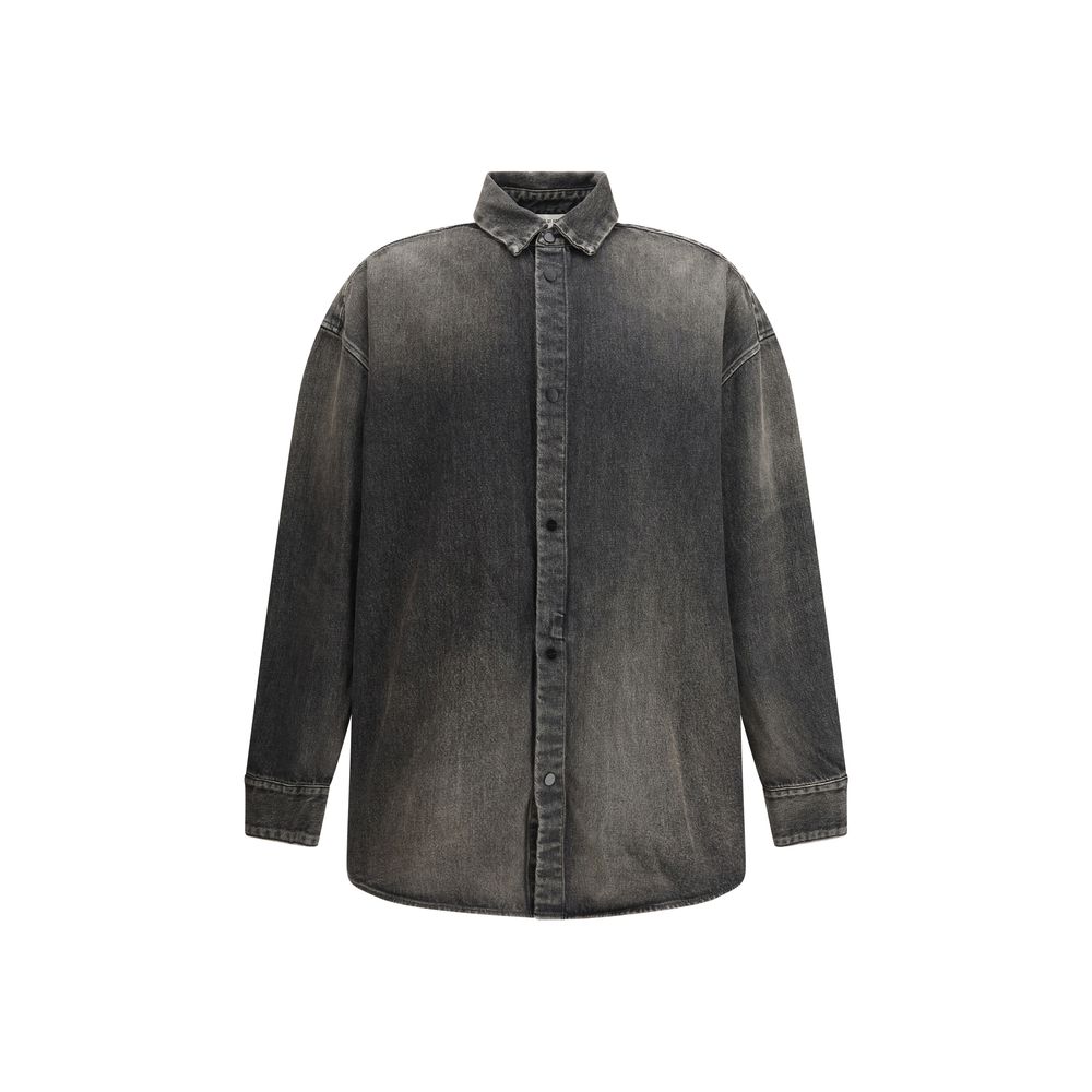 Black Denim Shirt - TIZZIL