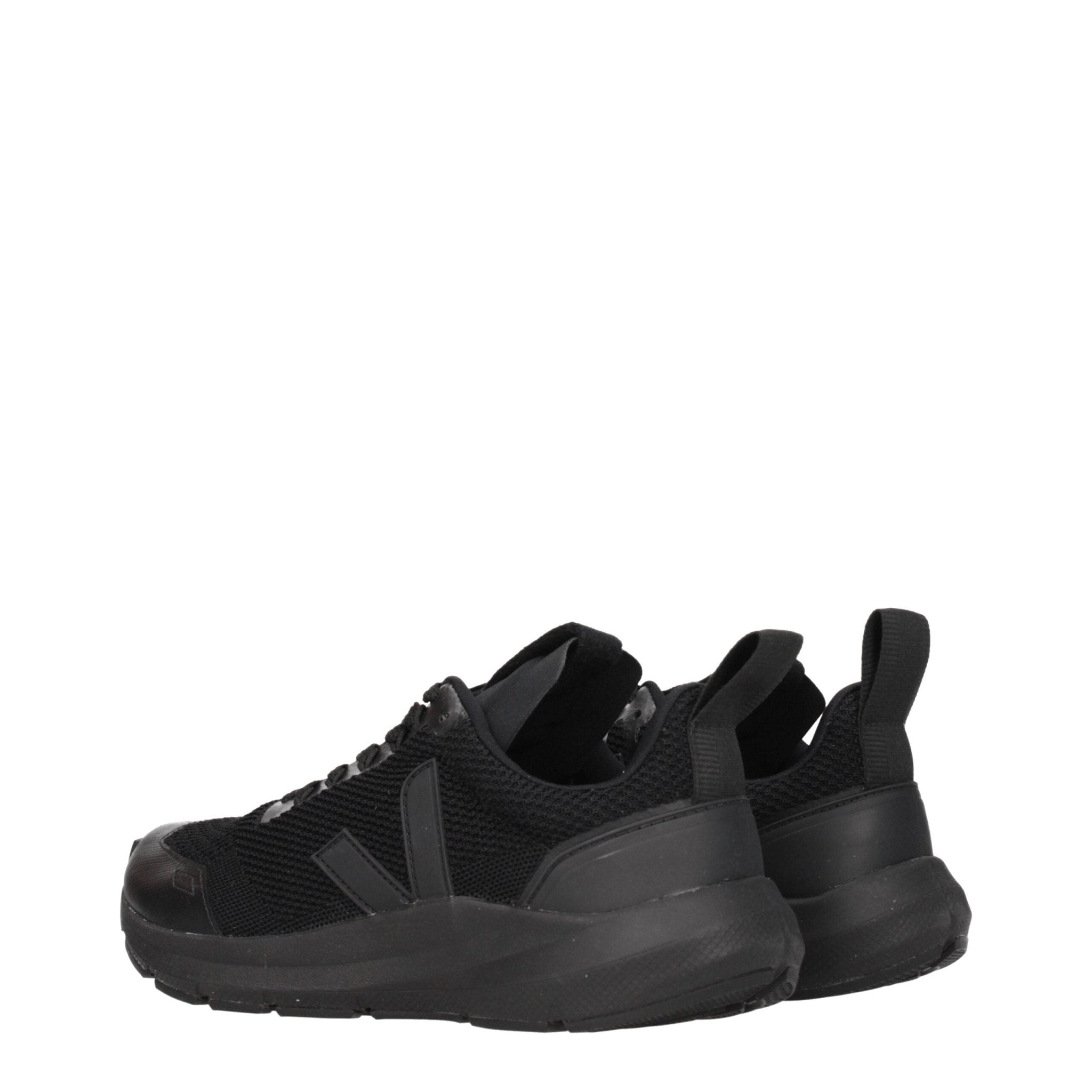 Black Fabric Athletic Sneakers - TIZZIL
