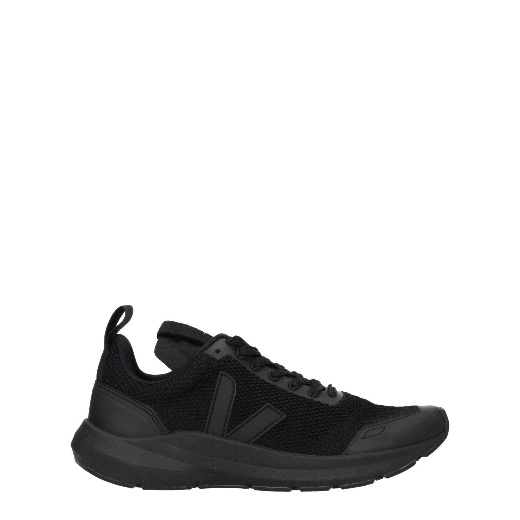 Black Fabric Athletic Sneakers - TIZZIL
