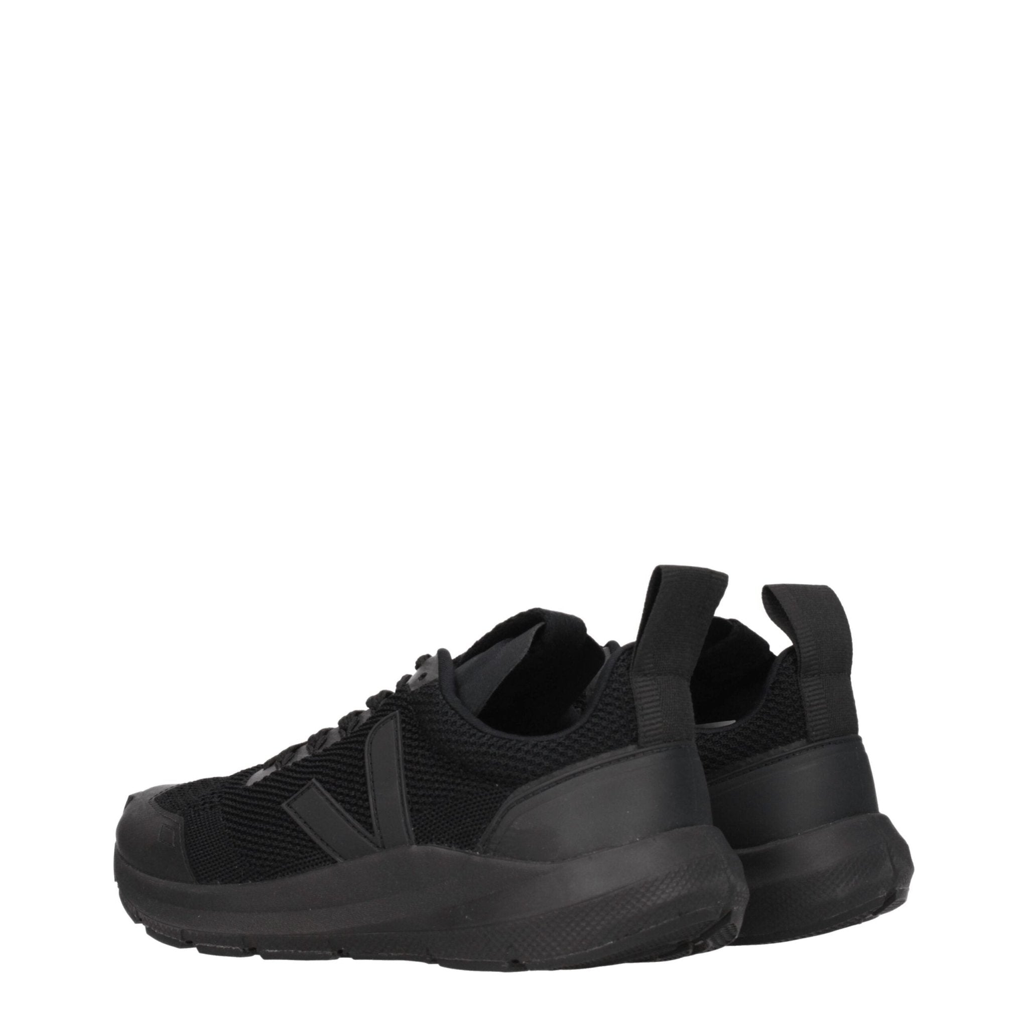Black Fabric Athletic Sneakers - TIZZIL