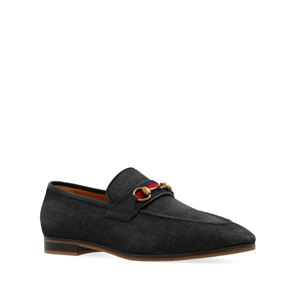 Black Fabric Slip - On Loafers - TIZZIL