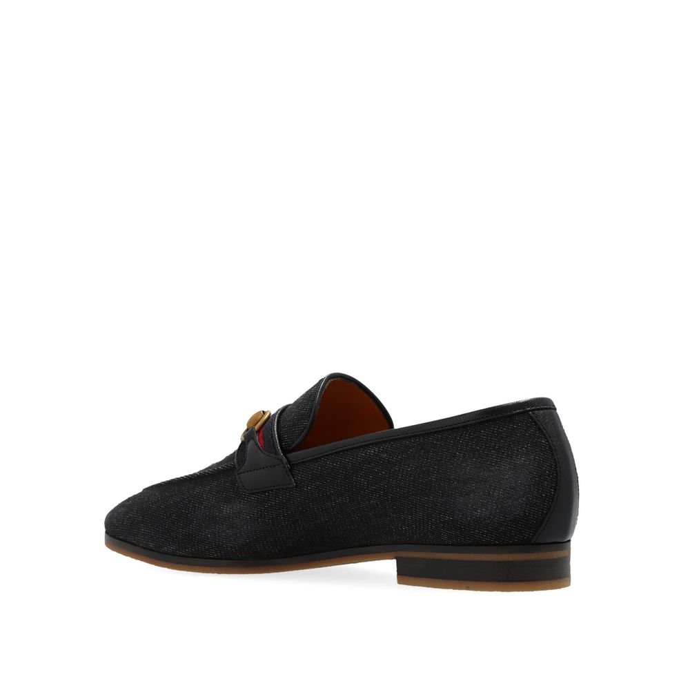 Black Fabric Slip - On Loafers - TIZZIL