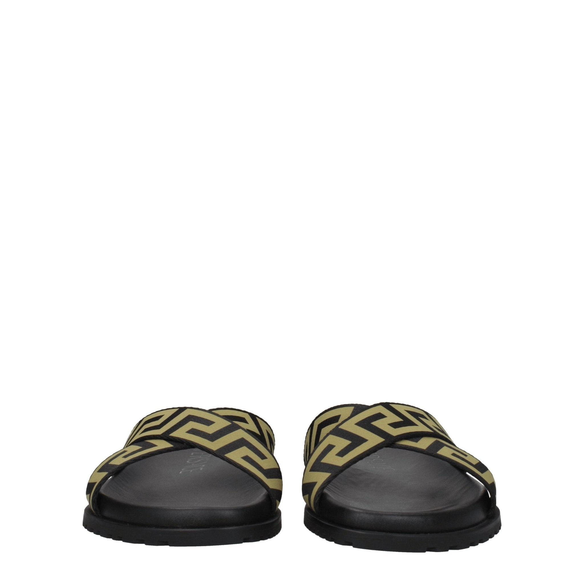 Black Fabric Slippers - TIZZIL