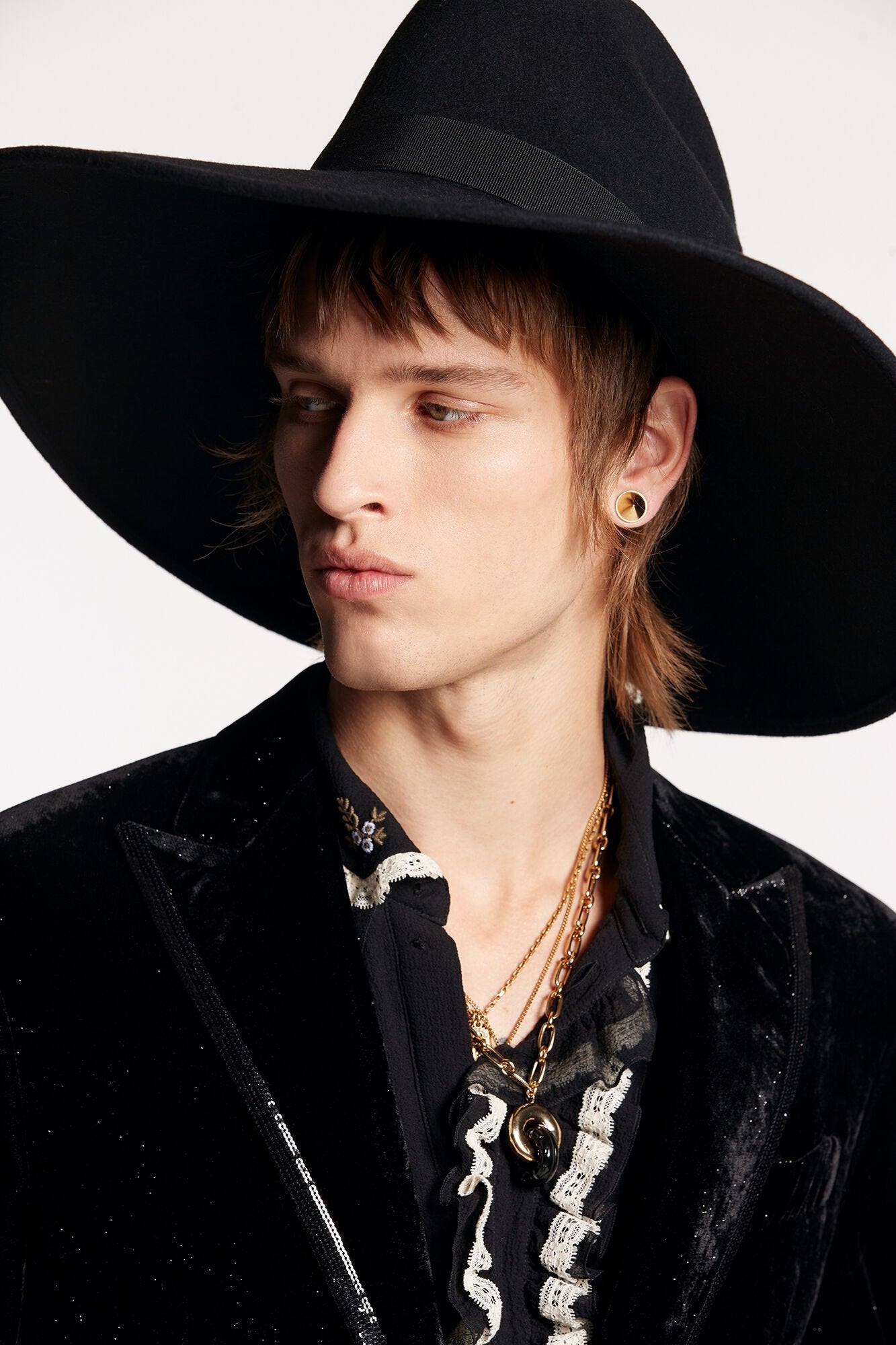 Black Fibres Blazer - TIZZIL