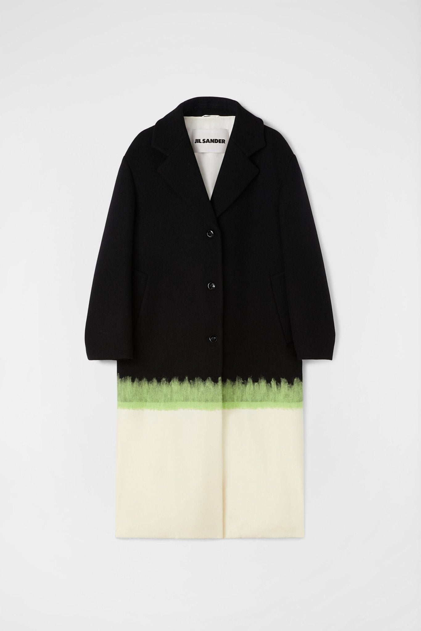 Black Fibres Coat - TIZZIL