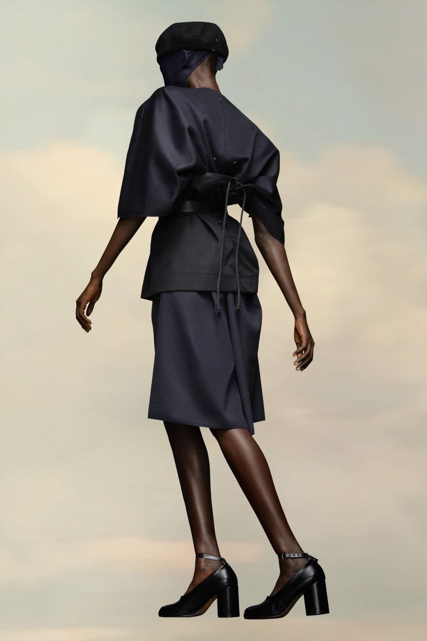 Black Fibres Corset - TIZZIL