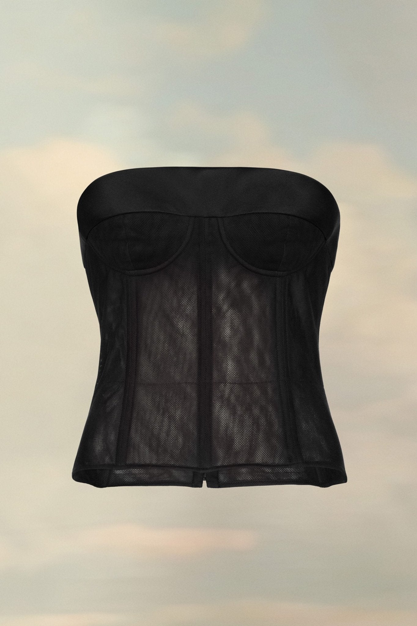 Black Fibres Corset - TIZZIL