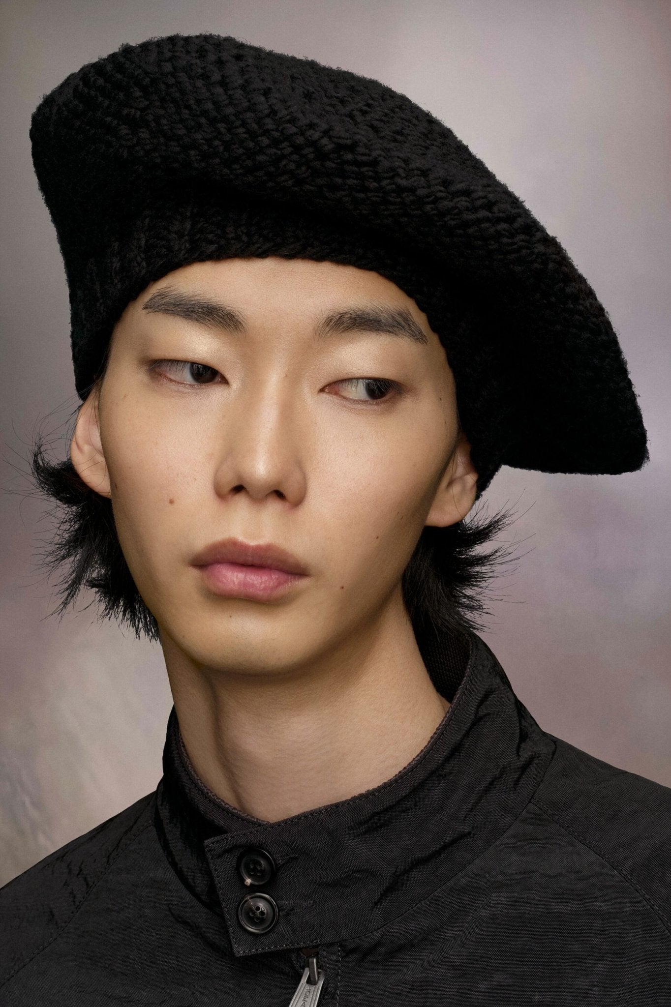 Black Fibres Hat - TIZZIL