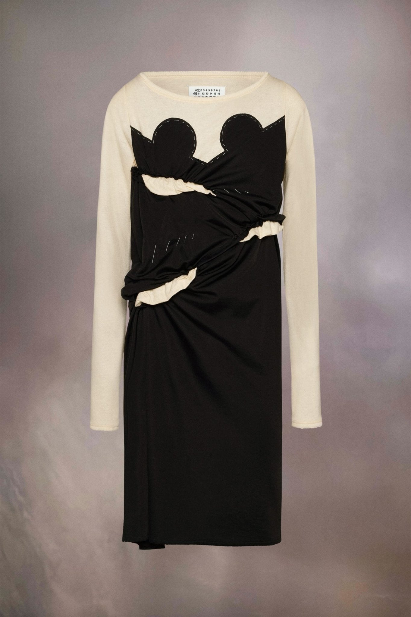 Black Fibres Midi Dress - TIZZIL