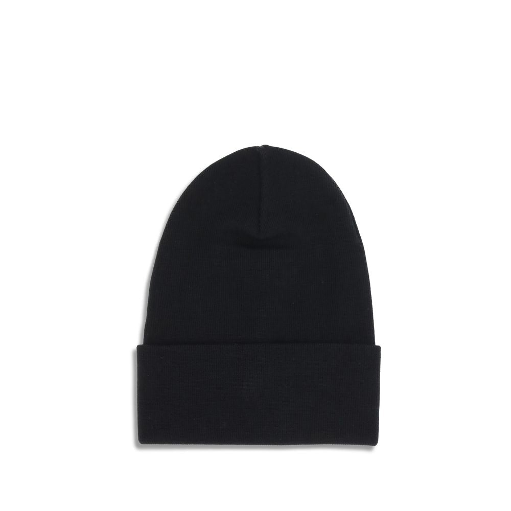 Black Fleece Wool Beanie - TIZZIL
